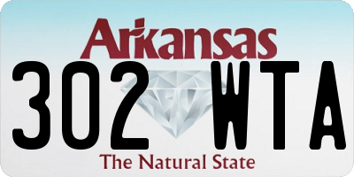 AR license plate 302WTA