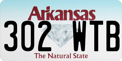 AR license plate 302WTB