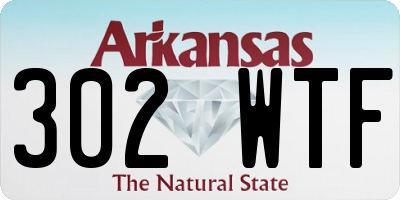 AR license plate 302WTF