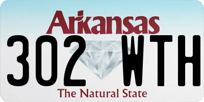 AR license plate 302WTH