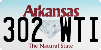 AR license plate 302WTI