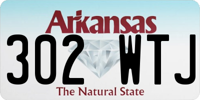 AR license plate 302WTJ
