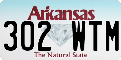 AR license plate 302WTM