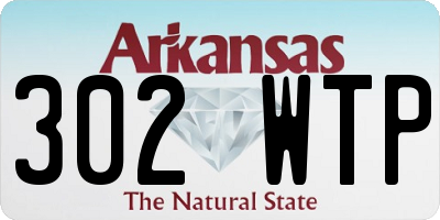 AR license plate 302WTP
