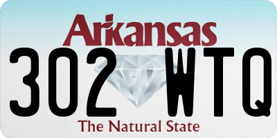 AR license plate 302WTQ