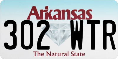AR license plate 302WTR
