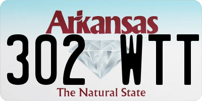 AR license plate 302WTT