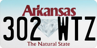 AR license plate 302WTZ