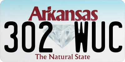 AR license plate 302WUC