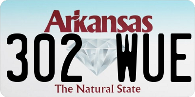 AR license plate 302WUE