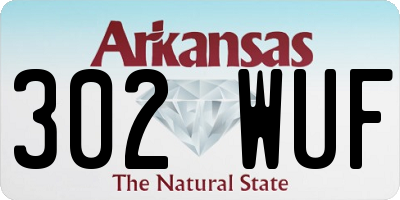 AR license plate 302WUF