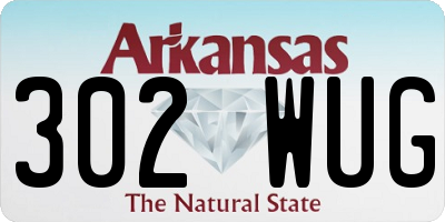 AR license plate 302WUG