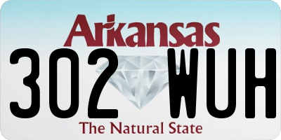 AR license plate 302WUH