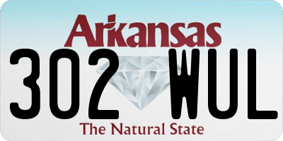 AR license plate 302WUL