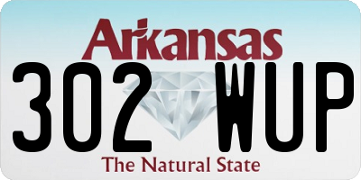 AR license plate 302WUP
