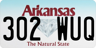 AR license plate 302WUQ