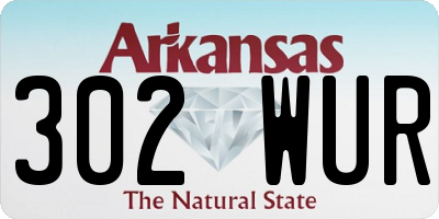 AR license plate 302WUR
