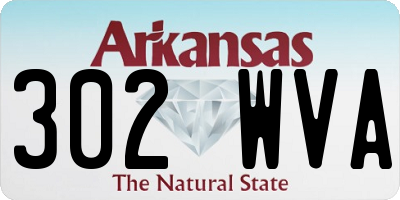 AR license plate 302WVA