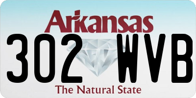 AR license plate 302WVB