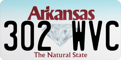 AR license plate 302WVC