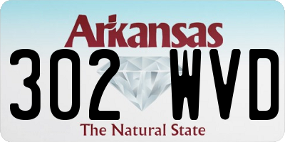 AR license plate 302WVD