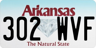 AR license plate 302WVF