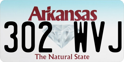 AR license plate 302WVJ