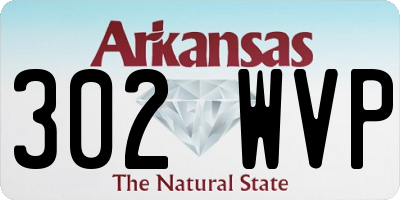 AR license plate 302WVP