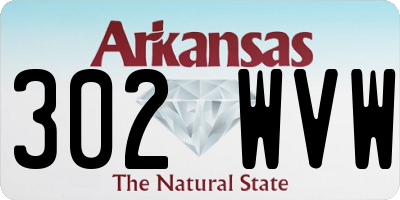 AR license plate 302WVW