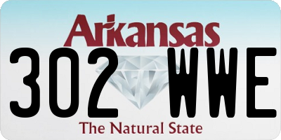 AR license plate 302WWE