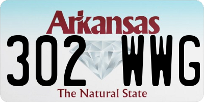 AR license plate 302WWG