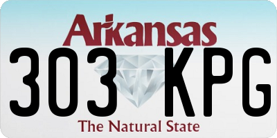 AR license plate 303KPG