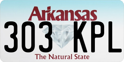 AR license plate 303KPL