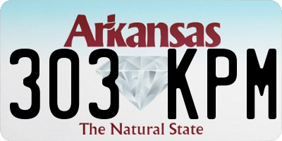 AR license plate 303KPM