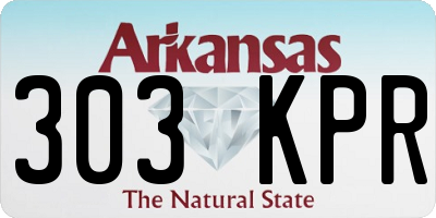 AR license plate 303KPR