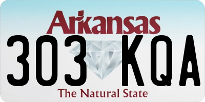 AR license plate 303KQA