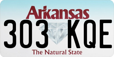 AR license plate 303KQE