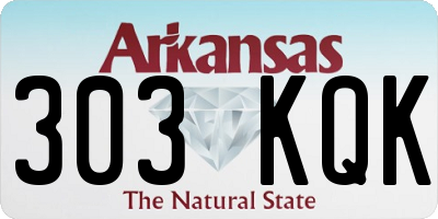 AR license plate 303KQK