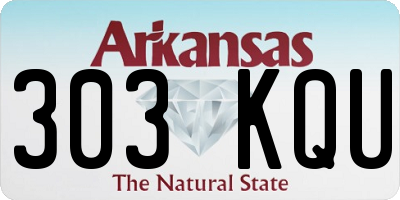 AR license plate 303KQU