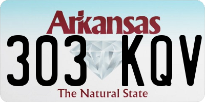 AR license plate 303KQV