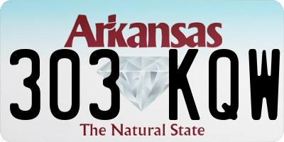 AR license plate 303KQW