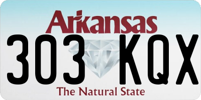 AR license plate 303KQX