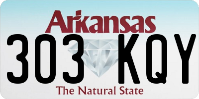 AR license plate 303KQY