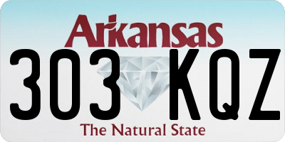 AR license plate 303KQZ