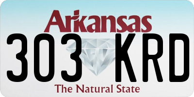 AR license plate 303KRD