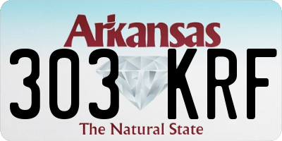 AR license plate 303KRF