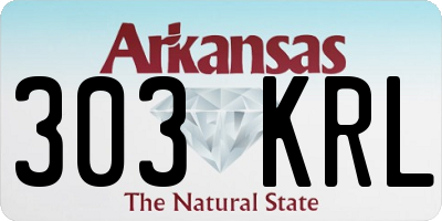 AR license plate 303KRL