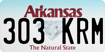 AR license plate 303KRM
