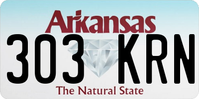 AR license plate 303KRN