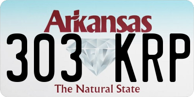 AR license plate 303KRP